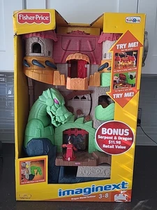 Nuevo en caja Fisher-Price Imaginext Dragon World Castillo Fortaleza Luces y sonidos Mattel  - Imagen 1 de 14