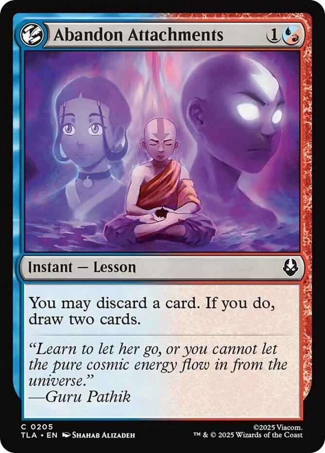 x4 Abandon Attachments - Foil C MTG Avatar: The Last Airbender M/NM, English - Image 1 of 1
