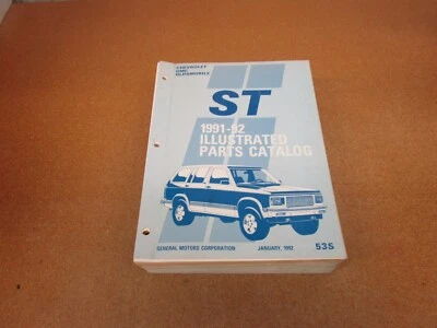 1991 1992 Chevrolet GMC S-10 Syclone caminhão peças catálogo livro manual ORIGINAL - Imagem 1 de 4