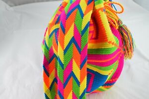 Wayuu Mochila Bag - Handmade in Colombia - 100% Authentic - Large - NEW