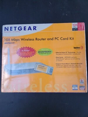 NETGEAR 108 Mbps Wireless Router NEW SEALED - Image 1 of 4