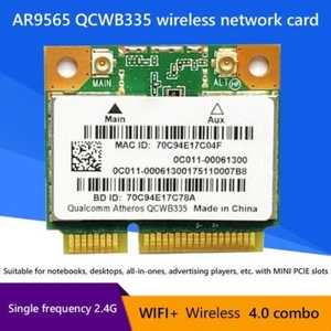 QCWB335 PCI-E WiFi Network Card 150Mbps Bluetooth-compatible 4.0 for PC Laptops - Picture 1 of 6