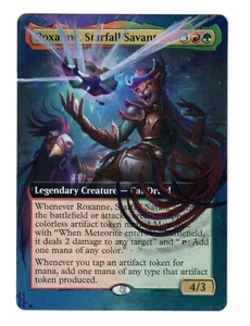 Roxanne Starfall Savant Altered Full Art MTG Gruul Commander Legendary Cat EDH - Picture 1 of 1
