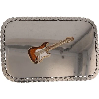 全新电吉他手 音乐音乐家乐队 手工制作 NOS 复古皮带扣 — 第 1/4 张图片