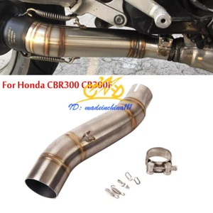 Conector de tubo de escape tubo medio tubo de enlace deslizable para motocicleta Honda CBR300R CB300F - Imagen 1 de 7