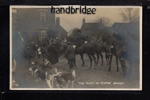 Newton Solney, Fox Hunting Meet - cerca de Burton on Trent - fotografía real p/c. - Imagen 1 de 1