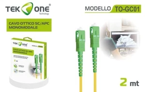X Câble à Fibre Optique Tekone To-Gc01 Monomode Sc / APC Longueur 2mt Hsb - Afbeelding 1 van 1