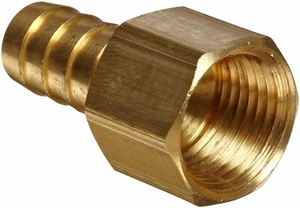 Anderson Metals Raccordo per tubo in ottone, connettore, barra 3/8" x tubo femmina 1/2" - Foto 1 di 1