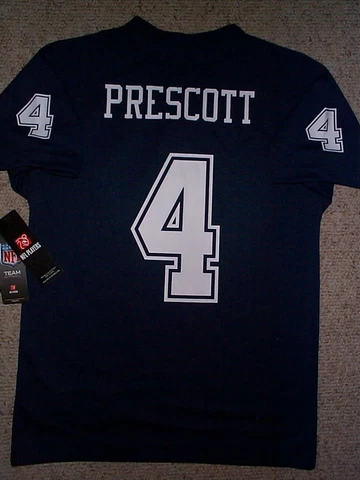 (2023-2024) Dallas Cowboys DAK PRESCOTT nfl Jersey YOUTH KIDS BOYS (m-medium) Cover
