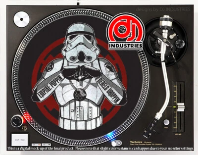 DJ INDUSTRIES Empire Poppin - 7"-12" DJ slipmat for LP turntable record player