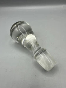 Tapón de botella de vidrio vintage bola maciza jarra de repuesto 4,5" transparente - Imagen 1 de 6