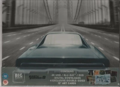 FAST & FURIOUS 8 - BIG SLEEVE EDITION - sealed/new 4K UHD & BLU-RAY & DVD & more - Image 1 of 4