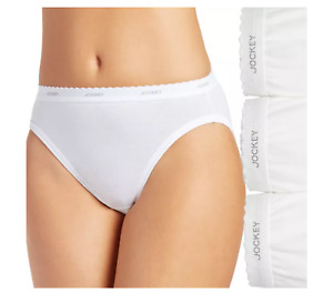 Women Jockey 3-Pack French Cut Classic Comfort (White) Cotton Underwear