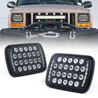 Pair 5x7 7x6 LED Headlights Sealed High/Low Beam For Jeep Cherokee XJ 1984-2001 Ford Transit Wagon