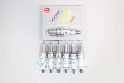 Bujías NGK 6 x 7563 (1ZKR7B) / 101905606 para Porsche Cayenne 3,2 L 2004-2006 Foto 1 de 3