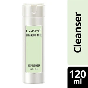 Lakme Cleansing Milk Deep Cleanser 120ml With Avocado & Vitamin-E Gentle & Soft - Picture 1 of 3