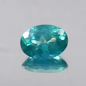 AAA Natural Blue Green Ceylon Parti Sapphire Oval Loose Gemstone Cut 5.55 CT - Picture 1 of 4