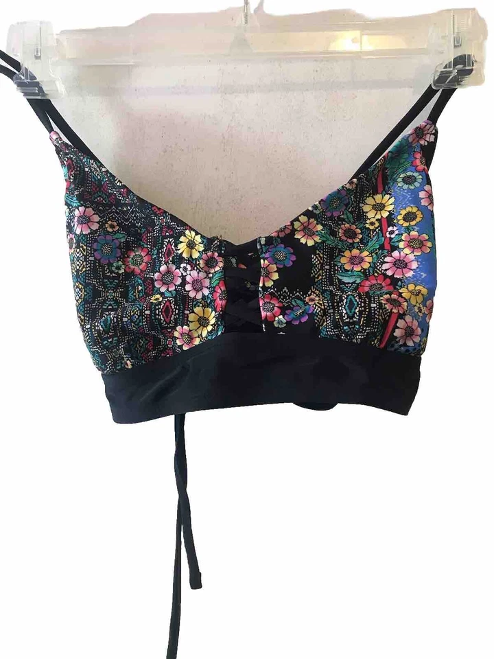 Top de bikini floral para mujer Sketchers talla L Foto 1 de 4