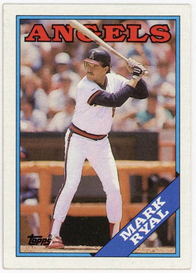 1988 Topps #243 Mark Ryal California Angels Baseball Card - Image 1 of 1