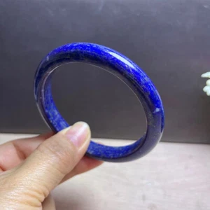 Inner Diameter 60mm Natural Lapis Lazuli Gemstone Crystal Bangle Bracelet AAA - Picture 1 of 6