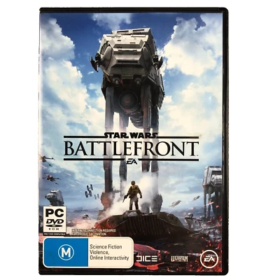 Starwars Battlefront Pc Game M Dvd Science Fiction Space Shooter Guns Swords - Image 1 of 4