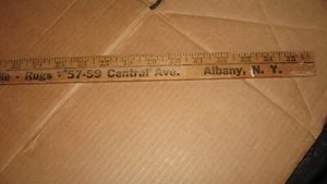 Vintage Albany NY Yard Stick Lineal. Werbung - Bild 1 von 4