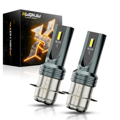 For Kawasaki Prairie 360 2003-2013 2x H6M 70023 LED Headlight Bulbs 6000K White - Image 1 of 4