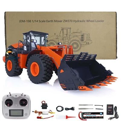 1/14 Hydraulic Wheeled RC Loader ZW370 JDM 198 RTR Construction Cars W/201 Sound - Image 1 of 4