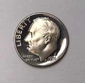 1976 S Proof Roosevelt Dime Gem Cameo - Picture 1 of 2