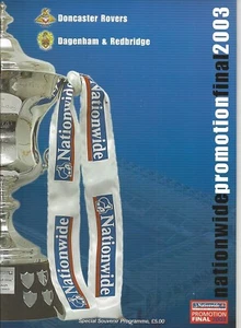2003 NATIONWIDE CONFERENCE PROMOTION FINAL PROGRAMME DONCASTER v DAGENHAM - Picture 1 of 1