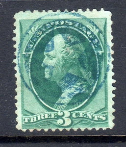 Sc# 184 3c 1879 issue Blue negative star in circle fine - Picture 1 of 1