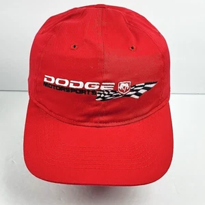 Dodge Motor Sports Vintage Baseball Hat Spring Training 2000 Red Racing Cap - Picture 1 of 3