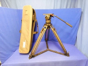 Teris TS150 Fluid Tripod Head w/2-Stage Carbon Fiber Legs, Spreader, Open Box - Picture 1 of 21