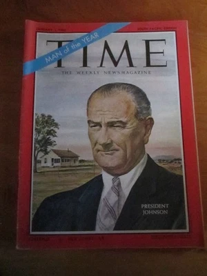 MAGAZINE TIME THE WEEKLY NEWS MAGAZINE SOUTH PACIFIC EDITION JANUARY 1965  ***** - Image 1 of 2