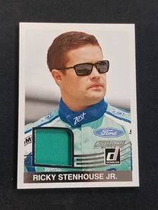 2017 PANINI DONRUSS RACING NASCAR RICKY STENHOUSE JR RACE-USED MATERIAL - Picture 1 of 2