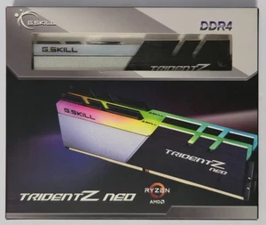 G.SKILL Trident Z Neo 32GB (16gx2) DDR4-3600 CL16-16 F4-3600C16D-32GTZN B.Die - Imagen 1 de 4