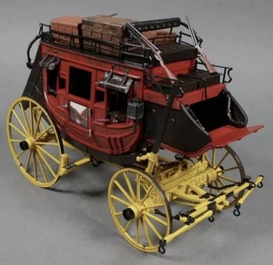 Franklin Mint Wells Fargo “Overland” Stagecoach Diecast Metal 1:16 Scale NIB - Picture 1 of 8