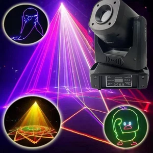 3W Animation RGB Moving Head Light Pattern Projector DMX Animation Laser Light - Picture 1 of 9