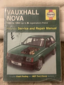 Haynes Workshop Manual #0909 Vauxhall Nova 1983-1993 - Picture 1 of 2