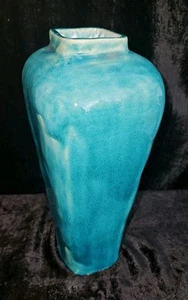 60s Stoneware Ceramic Pottery Vase Turquoise Mid Century LUCIEN NEUQUELMAN ?? - Picture 1 of 11
