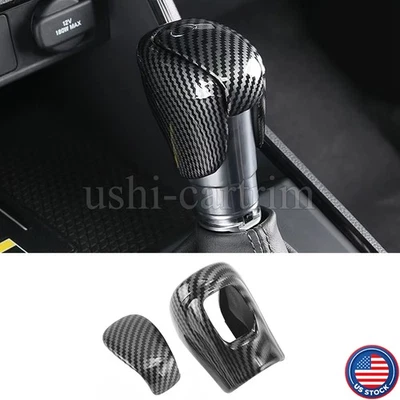 For Honda Civic 11th 2022 2023 2024 2025 Carbon Fiber Gear Shift Knob Cover Trim - Imagem 1 de 4