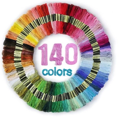 Embroidery Thread Floss 140 Colors Friendship Bracelet String Making Bracelet - Image 1 of 4