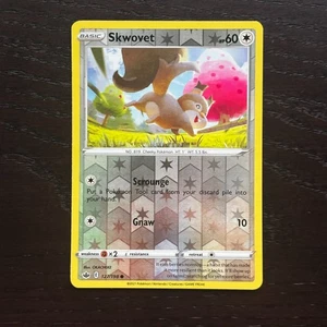 Skwovet 127/198 Pokemon Chilling Reign Sword & Shield Reverse Holo Common NM - Picture 1 of 2
