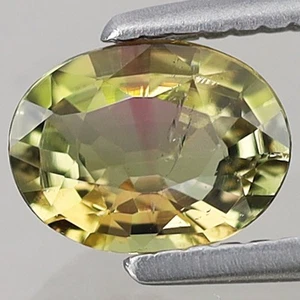 0,42ct t.w 5,7x4,3mm Oval Natürlicher Rosa-Grüner Turmalin Mosambik, Afrika - Bild 1 von 4