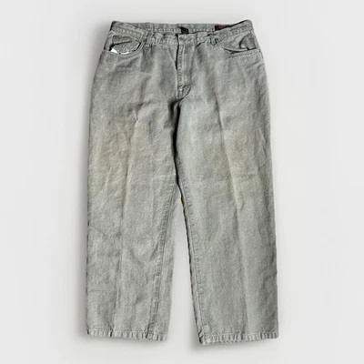 Pantalones Orvis de Colección Para Hombre 42x34 Verde 100% Cáñamo Tejido Cómodo Informal Natural Foto 1 de 4