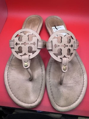 Sandalias de tanga Miller de cuero para mujer Tory Burch Foto 1 de 4