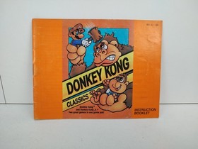 Donkey Kong Classics NES Instruction Booklet Manual 1988 Nintendo USA