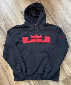 Nike Lebron James LBJ King James Crown Logo Negro Rojo Sudadera con Capucha Para Hombre Talla Mediana - Imagen 1 de 13