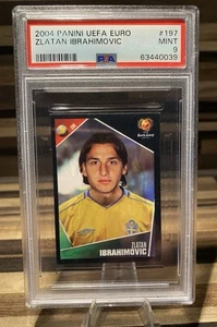 2004 Panini UEFA Euro Zlatan Ibrahimovic PSA 9 MINT - Picture 1 of 2