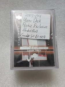 2003-04 Upper Deck Rookie Exclusives Basketball 60 Card Complete Set LeBron RC - Picture 1 of 4